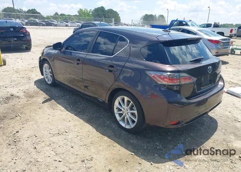 2012 Lexus Ct 200H Premium из США, поврежденный, VIN JTHKD5BH8C2063593
